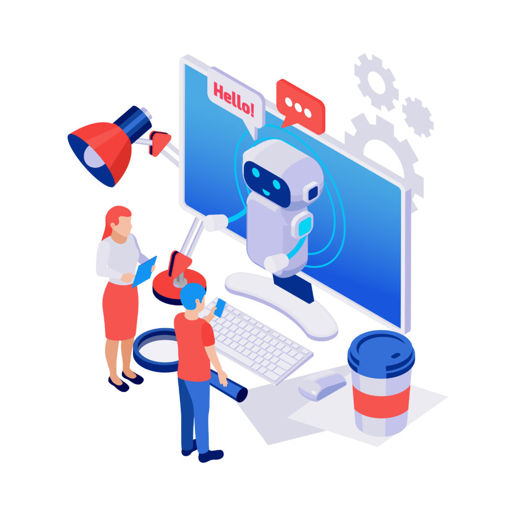 Illustration comparing AI agents and traditional automation workflows with decision-making, task automation, and intelligent business processes.